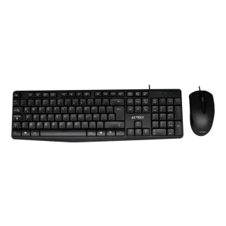 ACTECK KIT TECLADO Y MOUSE MK210 AC-928984 ALAMBRICO USB NEGRO N/P: AC-928984