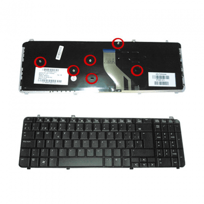 HP TECLADO TEC039 N/P: AEUT3P00040 EN ESPAÑOL NEGRO PARA HP PAVILION DV6-1000, DV6-1001, DV6-1030, DV6-1038, DV6-1050, DV6-1053, DV6-1100, DV6T-1000, DV6-2000