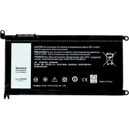 GENERICO BATERIA EKD5481 11.4V / 25WH para 3CRH3 T2JX4 FC92N WDX0R DELL Inspiron 13(5368 5378 5379 7368 7378 14-7460) 15(5565 5567 5568 5578 7560 7570 7579 7569 P58F),17(5765 5767 5770) 3CRH3 T2JX4 FC92N WDX0R