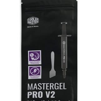 COOLER MASTER PASTA TERMICA MASTERGEL PRO V2 PARA CPU JERINGA 1.5G O 5ML CONDUCTIVIDAD TÉRMICA 11/W/M.K COLOR GRIS