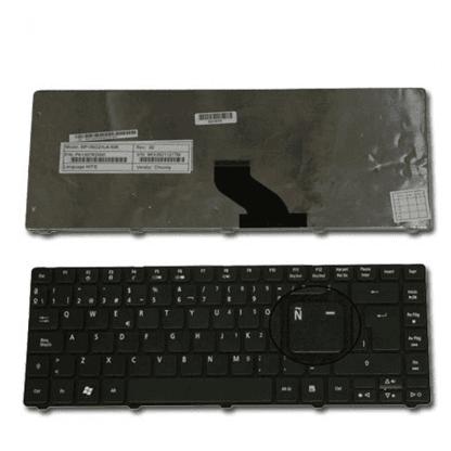 ACER TECLADO TEC031 ó TN-AC015EN EN ESPAÑOL NEGRO PARA ACER ASPIRE  3810T, 4810T, 4736, 4410T, 4741G, 4745, Acer Emachine D640 P/N: KB.I140A.212  KBI140A212 MP-09G2