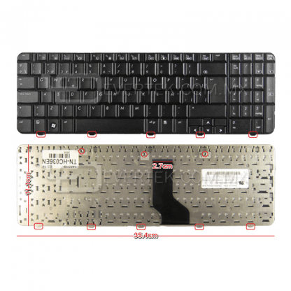 HP COMPAQ TECLADO TN-HC051EN O TEC115 N/P: 606618-071, V112003AK1 EN ESPAÑOL NEGRO PARA HP MINI 110-3000 SERIES, MINI 110-3100, MINI CQ10 SERIES, MINI CQ10-500 SERIES,