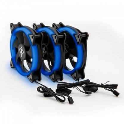 YEYIAN VENTILADOR TYPHOON KIT 3 PIEZAS 120MM LED AZUL 1500RPM, N/P: YCT-050720B - Imagen 2