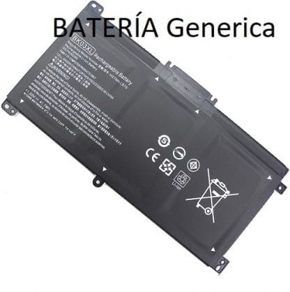 GENERICO BATERIA EKHBK03XL 11.55 para HP Pavilion x360 Convertible PC 14 Series PC 14m Series X360 14-BA000 Series BK03XL HSTNN-UB7G TPN-W125 916366-541 916811-855
