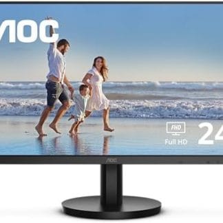AOC MONITOR 24B3HM LED PANEL 23.8" HDMI Y VGA 4MS VESA 100X100 MM RESOLUCION 1920 X 1080 75 HZ, VESA 100x100 COLOR NEGRO
