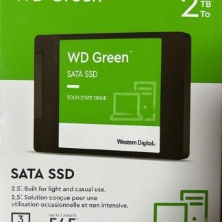 WESTERN DIGITAL DISCO SSD 2TB SOLIDO GREEN LECTURA 545MB/S ESCRITURA 430MB/S SATA 3 N/P: WDS200T2G0A