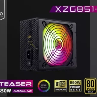 FUENTE DE PODER XZEAL XZ850M ATX 850W 80P GOLD MODULAR NEGRO ()